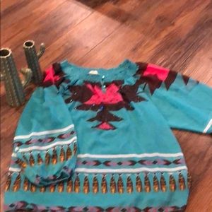 Southwest Print Blouse